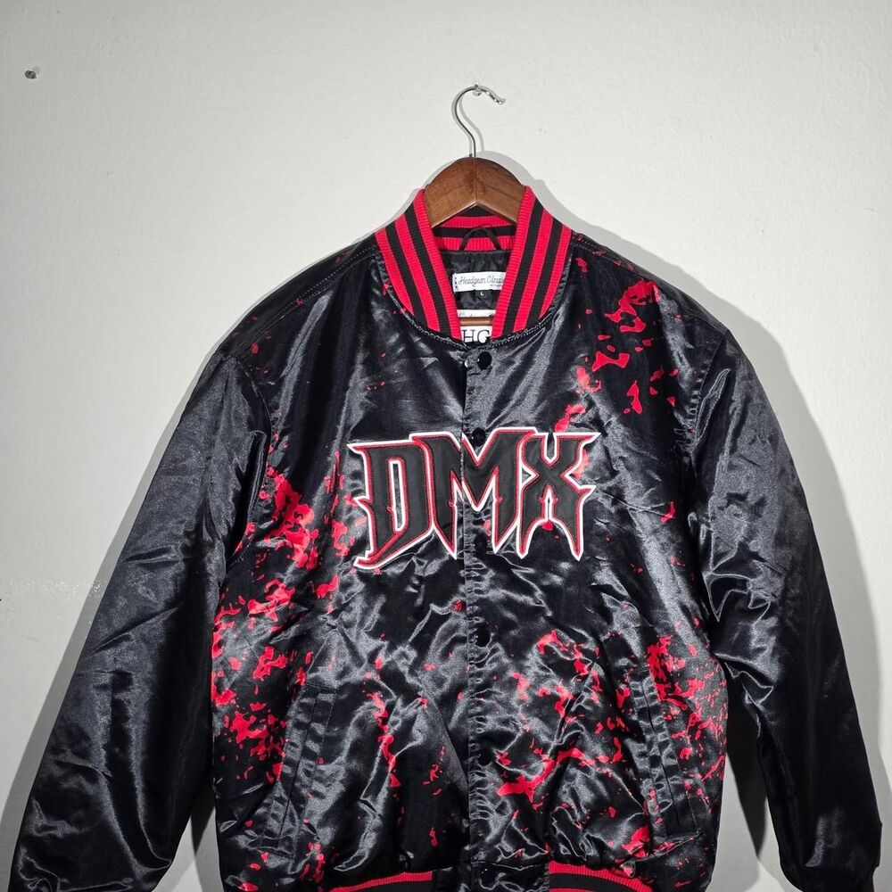 DMX Flesh Of My Flesh Blood Of My Blood Bomber Jacket  Size L